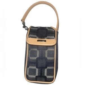 Nine West Vintage Y2K Cell Phone Wristlet Organizer - Geometric Print
